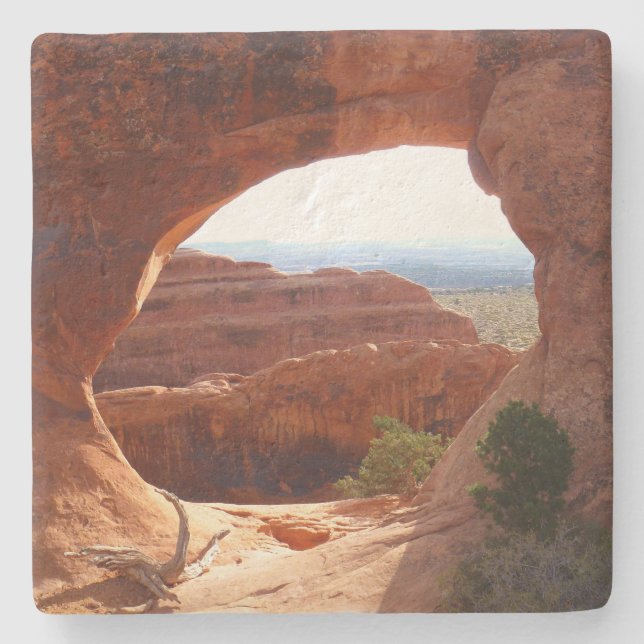 Partition Arch at Arches National Park Stone Coaster (Front)
