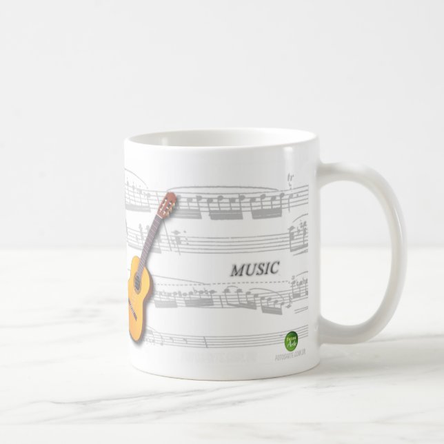 Partition - Violão - Music Coffee Mug (Right)