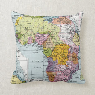 PARTITIONED AFRICA, 1914 CUSHION