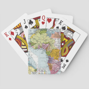 PARTITIONED AFRICA, 1914 PLAYING CARDS