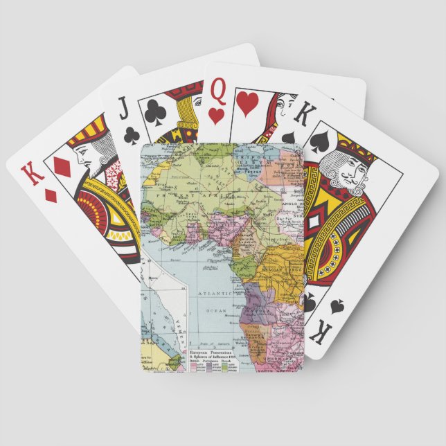 PARTITIONED AFRICA, 1914 PLAYING CARDS (Back)