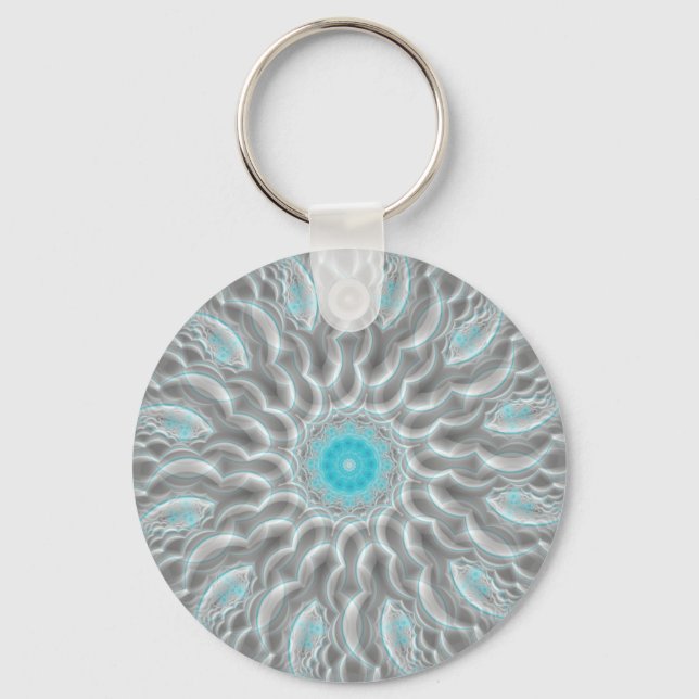 Partly Cloudy  Key Ring (Front)