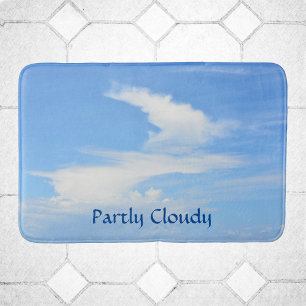 Partly Cloudy Sky with a Spiral Bath Mat