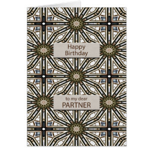 Partner Birthday Abstract Mandala Design