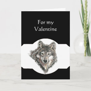Partner Love Leader of the Pack Wolf Valentine Holiday Card