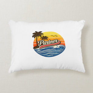 Partner Retro Sunset Design Decorative Cushion