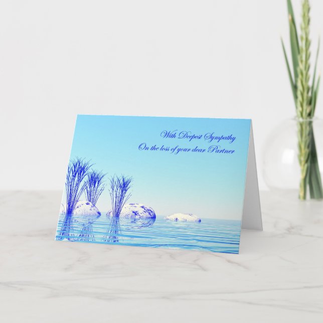 Partner, sympathy on loss card (Front)