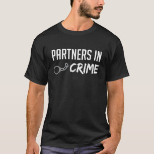 Partners in Crime Best Friend s Matching BFF Outfi T-Shirt