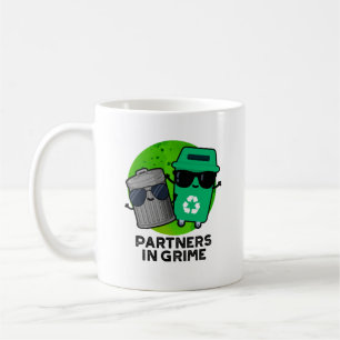 Partners In Grime Funny Trash Pun  Coffee Mug