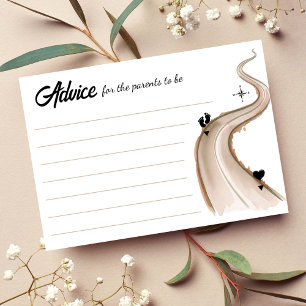 Partners to Parents Roadmap Baby Shower Advice Enclosure Card