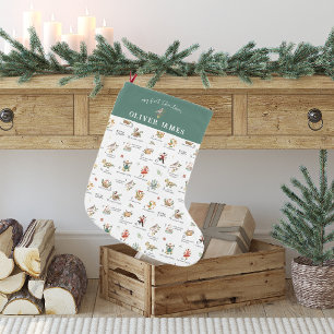 Partridge 12 Days   My First Christmas Small Christmas Stocking