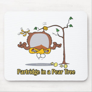 partridge in a pear tree 1st first day christmas mouse mat