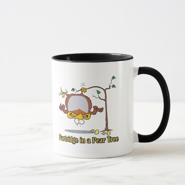 partridge in a pear tree 1st first day christmas mug (Right)