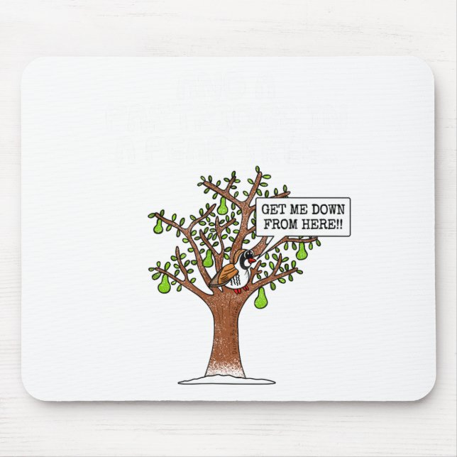 Partridge In A Pear Tree, Christmas Carol Singing  Mouse Mat (Front)