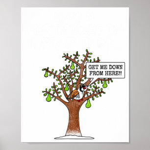 Partridge In A Pear Tree, Christmas Carol Singing Poster