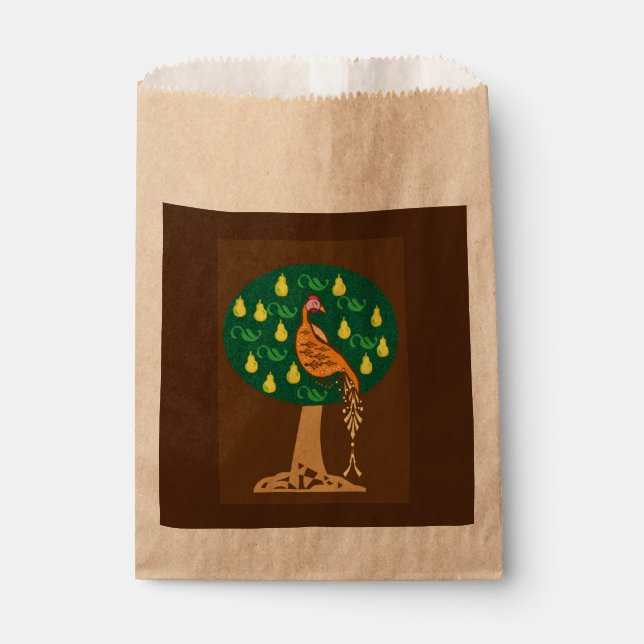 Partridge in a pear tree favour bags (Front)