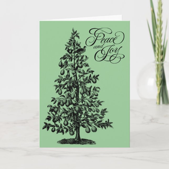 Partridge in a Pear Tree Holiday Card (Front)