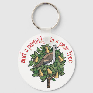 Partridge in a Pear Tree Key Ring