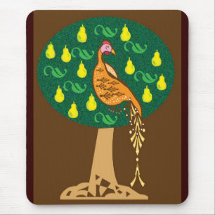 Partridge in a pear tree mouse mat