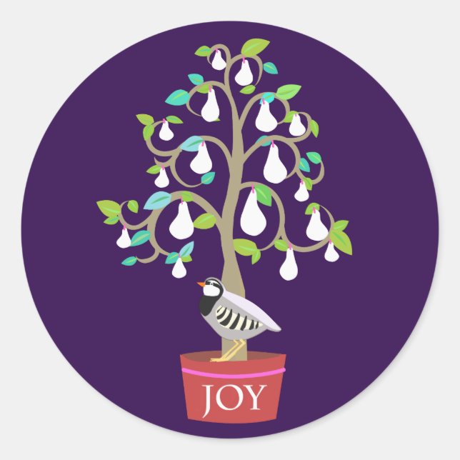 Partridge in a Pear Tree Sticker (Front)