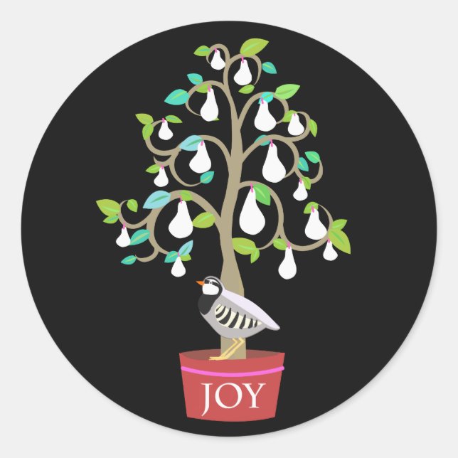 Partridge in a Pear Tree Sticker (Front)