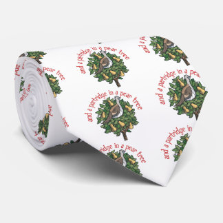 Partridge in a Pear Tree Tie
