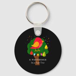 Partridge In A Pear Tree Twelve Days Of Christmas  Key Ring