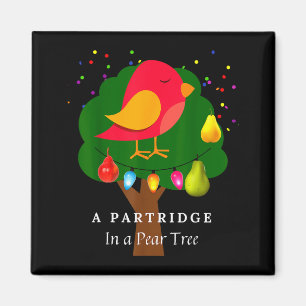 Partridge In A Pear Tree Twelve Days Of Christmas  Magnet