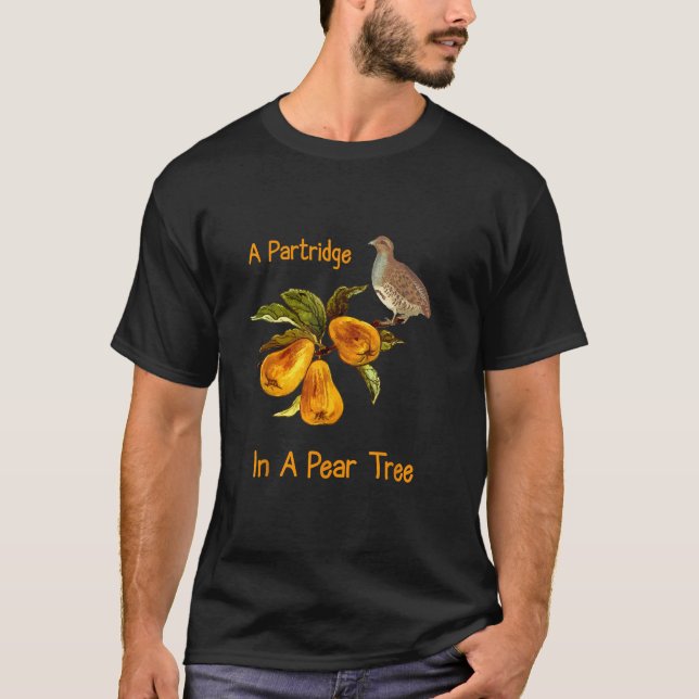 Partridge In A Pear Tree Twelve Days of Christmas  T-Shirt (Front)