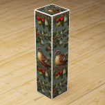 Partridge in a pear tree wine box<br><div class="desc">Classic elegant holiday themed partridge in a pear tree.</div>