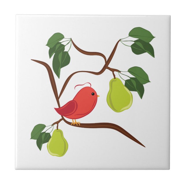 Partridge In Pear Tree Tile (Front)