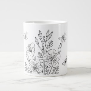 Partridge Pea - Chamaecrista fasciculata - Native  Large Coffee Mug