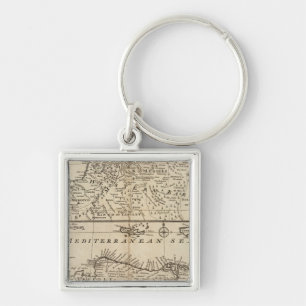 Parts of Barbary, Africa Key Ring