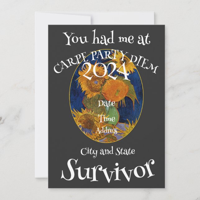 Party 2024 Dance Mixer Patio Celebration Garden Invitation (Front)