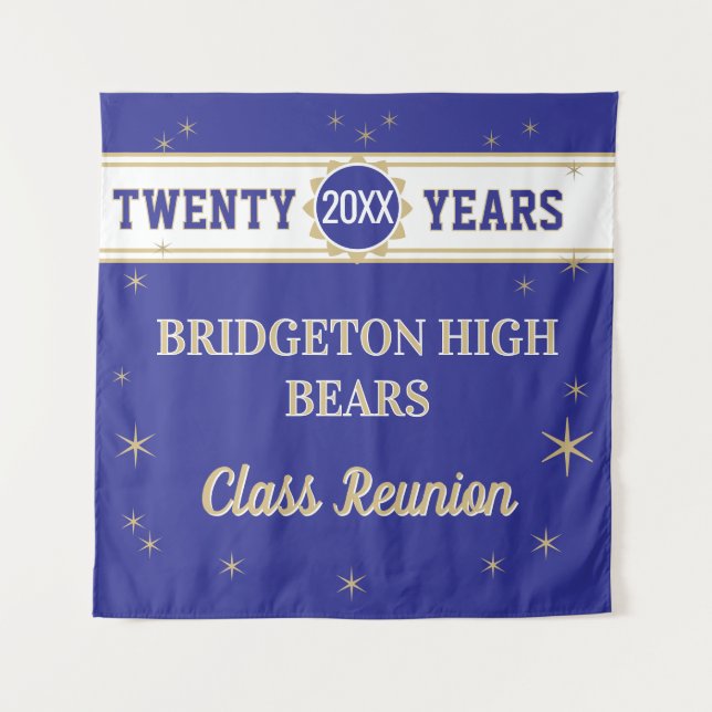 Party! 20th Reunion Celebration wall Tapestry (Front)