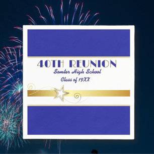 Party! 40th Class Reunion custom Napkins