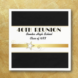 Party! 40th Class Reunion custom Napkins