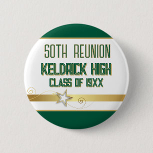 Party! 50th Class Reunion custom 6 Cm Round Badge