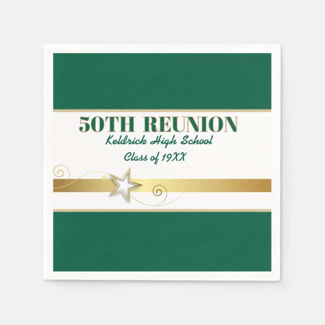 Party! 50th Class Reunion custom Napkins (Front)