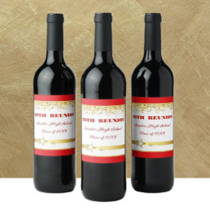 Party! 50th Class Reunion custom  Wine Label