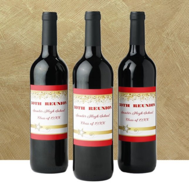 Party! 50th Class Reunion custom  Wine Label (Creator Uploaded)