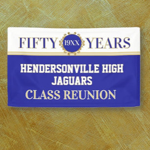 Party! 50th Reunion Celebration Banner