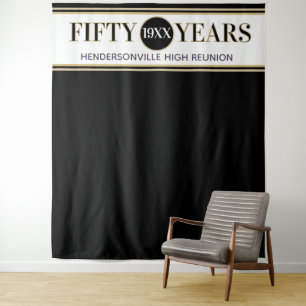 Party! 50th Reunion Photo Backdrop tapestry