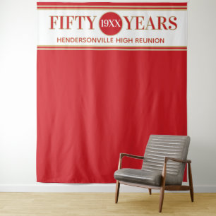 Party! 50th Reunion Photo Backdrop tapestry