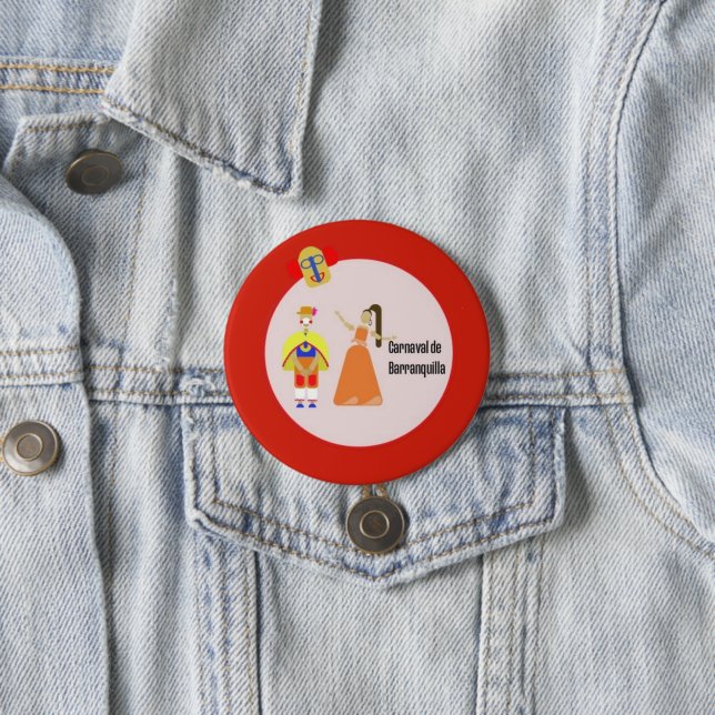party 7.5 cm round badge (In Situ)