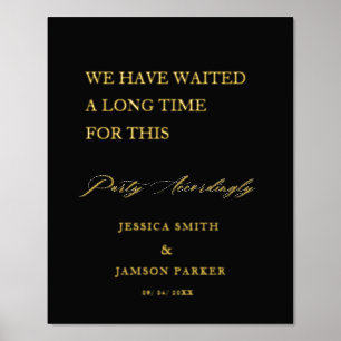 Party Accordingly Wedding Welcome Sign