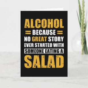 Party Alcohol Saying Funny Card