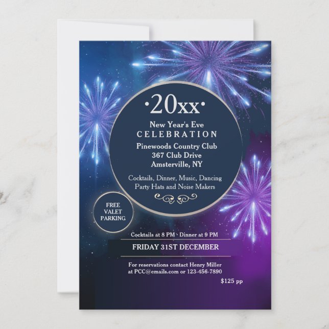 Party All Night Invitation (Front)