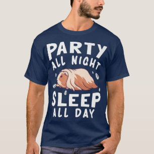 Party All Night Sleep All Day Guinea Pig Premium T-Shirt