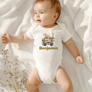 Party Animal Birthday Outfit, Kids Safari Birthday Baby Bodysuit